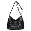 Bolso de Moda Sencillo para Mujer con Múltiples Bolsillos Bolso de Cuero Suave Modelo Nuevo 2025 Bolso de Hombro Único Bolso Cruzado Bolso de Mano para Mujer de Gran Capacidad