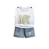 Ropa de Verano para Niños Ropa para Niños Traje sin Mangas Verano 2025 Nuevo Niño Guapo Verano Ropa Delgada Estilo Occidental