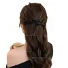 Pinza para el cabello con lazo de pedrería, elegante y exquisita, pinza lateral para flequillo, pinza de pico de pato para la frente, pasador para cabellos sueltos, accesorio para el cabello para mujeres