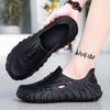 Sandálias de Verão Dropshipping para Homens, Sapatos Respiráveis com Orifícios Vazados, Sapatos de Praia Toe-Toe, Sandálias para Uso Externo, Chinelos, Sapatos Shuoxi Antiderrapantes