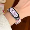 Pulseira de Relógio Magnética de Silicone Estampa de Leopardo para Gatinho Adequada para Xiaomi Mi Band 11ª/10ª Geração 9ª/8ª Geração