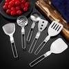 Juego plegable de utensilios de cocina de acero inoxidable 304 para uso transfronterizo, espátula, pala para saltear para acampar al aire libre, cuchara sopera, colador, espátula para freír, traje portátil