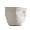 Bolsa de Papel Kraft Lavable Alemana con Logo Imprimible Almacenamiento de Brochas de Maquillaje Adornos para Macetas Bolsa de Almacenamiento de Piel de Vaca para Refrigerador