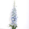Delphinium de Rama Grande Simulado Plantado con Cabello para Piso Interior Hogar Adornos de Flores de Plástico Sala de Estar Decorativa Delphinium Simulado