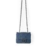Bolsa feminina 2023 novo design de nicho mini transversal pequena quadrada moda versátil diamante Xadrez jeans bolsa de corrente