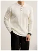 Suéter tipo POLO de punto trenzado tridimensional simple y versátil para otoño e invierno al por mayor para hombre, tejido de punto casual moderno con cuello camisero