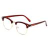 3016 Marco de Gafas de Espejo Plano Medio Marco Retro para Hombres y Mujeres Marco de Gafas de Clavo de Arroz Luz Azul Anti UV Gafas Venta al por Mayor