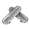 Adecuado para Scooter Eléctrico 5Plus Paquete de 2 Reflectores Delanteros Bloque Reflectante Plateado Pegatinas Reflectantes Decorativas Delanteras