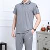 Playera de manga corta para papá, traje deportivo de verano para hombres de mediana edad y mayores, ropa para hombre 2021 Nuevo Día del Padre ropa casual para hombre