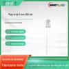 F5mm tipo plug-in reto água transparente transparente 550nm 555nm 3.0V tender verde led diodo emissor de luz super brilhante