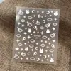 Série Duyuer Adesivos de Unha Populares Estilo Influenciador Realista com Suporte Adesivo para Decoração de Unhas DIY