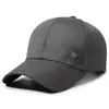 Chapéu Novo Estilo para Primavera e Outono, Boné Protetor Solar para Uso Externo para Homens de Meia-Idade e Idosos, Boné de Baseball Simples Casual com Aba Rígida