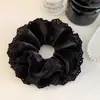 Laço de Cabelo de Renda para Ballet Outono/Inverno Acessório de Cabelo Scrunchie Veludo Feminino Renda Outono/Inverno Acessório de Cabelo Corda de Cabelo Corda de Cabelo Coreana