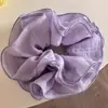 Scrunchie com vibe feminina, elástico de cabelo coreano fofo, acessório de cabelo estilo preguiçoso oversized, faixa de cabelo para coque