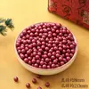 Cuentas sueltas de cinabrio mineral crudo natural, arena dorada púrpura, arena imperial, cuentas redondas de alto contenido, cuenta individual para pulsera DIY para el año zodiacal