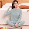 Traje de Camiseta Interior Térmica para Adolescentes Otoño e Invierno Ropa de Otoño para Niños Grandes Pantalones de Otoño Pijamas Casuales de Casa sin Huesos lijados