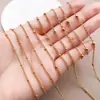 Cadena de Cuentas con Clip Lateral de Acero Inoxidable Cadena Versátil de Moda para Clavícula Cadena Espaciadora Cadena Retorcida Pulsera Hecha a Mano DIY Accesorios de Joyería