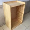 Gabinete de Acuarela Húmeda Bastidor de Caballete de Madera Gabinete de Almacenamiento para Tableros de Dibujo Estudio de Jardín de Infancia Gabinete de Tablero de Dibujo de Madera Maciza Gabinete Organizador de Papel K de 4 Compartimentos Abiertos