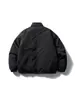 Forn3 Marca de Moda Chaqueta Casual de Algodón para Pareja Otoño e Invierno Nuevo Estilo Japonés Bolsillo Irregular Cuello Alto Abrigo de Algodón