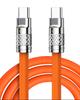 Cable de datos doble tipo C carga rápida 100W para Apple 15 tableta ipad computadora portátil teléfono móvil Huawei