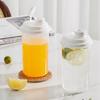 Vaso de agua fría para el hogar, botella de agua fría para refrigerador, tetera portátil para frutas, resistente a altas temperaturas, tetera de flores, taza de té
