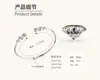 Tienda Independiente de Tiktok Pulsera de Moissanita de Flor Pequeña Pulsera de Estilo Fresco de Verano para Mujeres Joyería de Plata de Ley S925 Venta al por Mayor