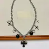 2026 Nuevo Estilo Punk Collar de Cruz Incrustada con Pedrería Cadena para Clavícula Multicapa Apilable r Dulce Fresco Accesorios de Collar de Moda Venta al por Mayor