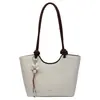 2026 Bolsa Tote Texturizada Fresca e Moderna para Mulheres Bolsa de Mão Floral Fashion com Nó Bolsa de Ombro Versátil para Estudantes e Trajeto