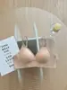 Lingerie sem costura, quase imperceptível, com alças delicadas e brilhantes, fina e confortável, respirável, novo estilo 2026, sutiã feminino popular na cor base