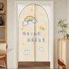 Cortina de Puerta de Dibujos Animados Cortina Divisoria para Dormitorio, Cortina de Puerta para Uso Doméstico, Media Cortina de Cocina sin Taladro, Cortina Bloqueadora para Baño