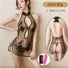 Lencería Sexy para Mujer Pijama Antiguo Malla Cheongsam Uniforme Completo Sexy Bata de Noche