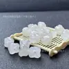 Oro natural seda jade cuenta redonda calabaza al por mayor campana de viento flor magnolia venta al por mayor pulsera pendientes colgante hecho a mano DIY