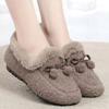 Zapatos Gorro Estilo Nuevo Invierno Terciopelo Edad Media y Anciana Zapatos de Madre Engrosados y Cálidos para Casa Casuales Slip-On Gamuza Zapatos Cálidos