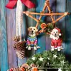 12 Decoraciones Navideñas de Labrador, Adornos Colgantes de Madera para Navidad Decoración Navideña