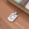 Collar de Acero de Titanio con los Doce Signos del Zodiaco para Hombres y Mujeres, Colgante con Grabado de Marca de Moda, Accesorios de Calle Hip-Hop, Cadena de Suéter Personalizada para Parejas