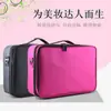 Bolsa de Maquiagem Cosmética Portátil Multifuncional com Divisória Grande Multicamadas Personalizada para Tatuagem Unha Maquiagem Ferramentas