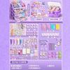Juego completo de pegatinas para tarjetas con pegamento en crema, arenas movedizas, adhesivos para tarjetas, juguetes educativos para niños y niñas