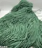 Corda de Cabelo Colorida Elástica Alta 2mm Grão de Milho Elástico de Cabelo Prendedor de Cabelo Corda de Cabelo Joia Corda de Mão Matéria-Prima Crua para DIY