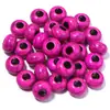 Cuentas de ábaco de acrílico de color sólido agrietadas con agujero grande para pulsera de cuentas DIY, collar, accesorios para cadena de mano, bolso