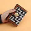Nueva Cartera de Pepita de Perro 70% de descuento Cartera Larga Apilada para Mujer Hebilla Billetera para Monedas Multifuncional Ranura para Múltiples Tarjetas Bolso de Mano