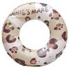 Fábrica de Origen Venta al por Mayor Anillo Inflable Grueso para Adultos con Estampado de Leopardo y Asas, Flotador de Axila para Niños, Juguetes Acuáticos