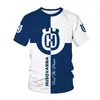 Nova Coleção de Logos de Carro Mais Vendidos Transfronteiriços do Aliexpress Camiseta Masculina de Manga Curta com Impressão Digital 3D Atacado