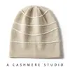 Gorro de Cachemir para Mujer, Gorro de Punto con Bloques de Color para Otoño e Invierno, Gorro Holgado Cálido a Prueba de Frío para Exteriores, Gorro Postparto para Proteger los Oídos, Gorro para el Frío