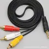 Cable AV de 3.5 mm a Tres Puntos 3RCA Cable de Video Cable para Decodificador Cable de Audio Cable RCA Cable de Audio