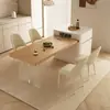 Nueva Mesa de Isla Pieza Única Color Nogal Antiguo Suspendida Retráctil Hogareña Caída Media Apartamento Grande y Pequeño