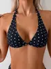 Bikini cruzado bikibis2026 personalizado de dos piezas sexy con lunares, estilo deportivo, para mujer