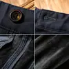 Estación Europea Pantalones de Invierno para Hombre de Terciopelo Importados de Lujo Tencel Sin Planchar Cálidos Rectos Holgados Casual de Negocios