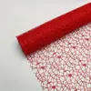 Tecido Jacquard de Malha Florido Estilo Coreano Rede para Embalagem Rede de Gaze Materiais para Buquê de Rosas Feito à Mão Loja de Flores de Gaze Gaze para Embalagem Floral Gaze de Malha Oca