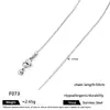 Cadena Universal de Acero Inoxidable Cadena para Clavícula Chapada en Oro de 18K Colgante de Cuentas DIY Cadena Ajustable Collar de Acero de Titanio Joyería