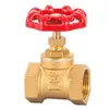 Válvula de paso de latón DN15 20 25 32 40 50 rosca interior Válvula de paso de cobre 4 puntos 6 puntos 1 pulgada válvula de cobre